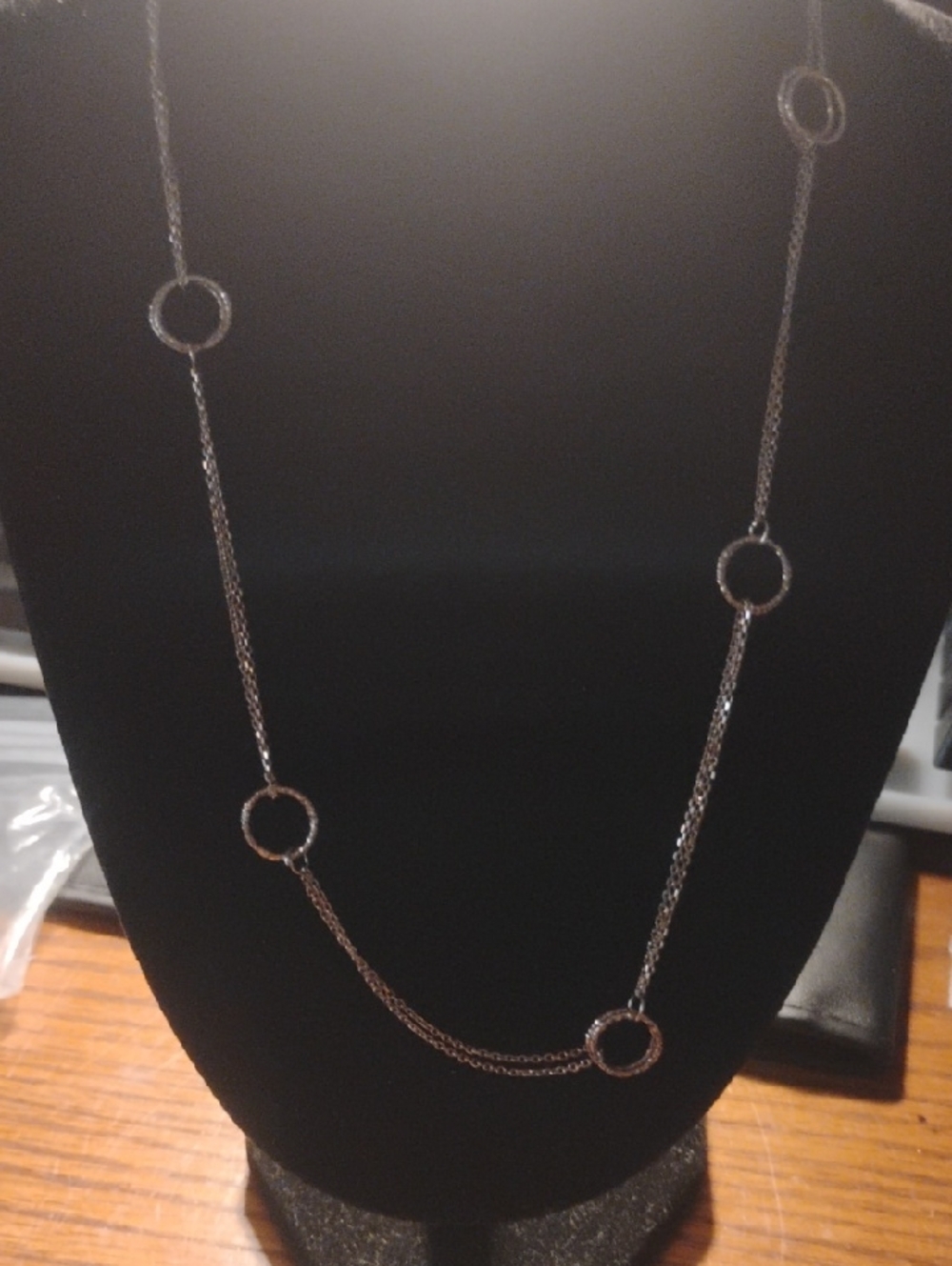 Rose Gold Multi-Circle Long Necklace